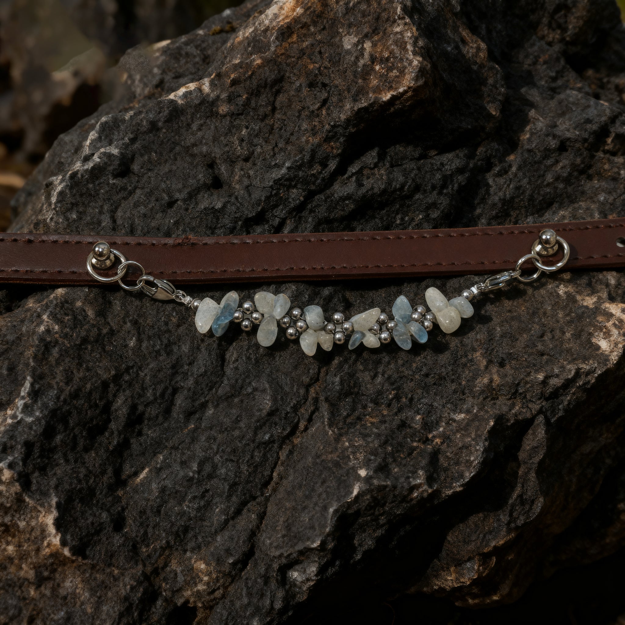 🐾 Dream guardian | moonstone pet collar, the quiet moonlight is tied to the neck, protect the sleep 🐾